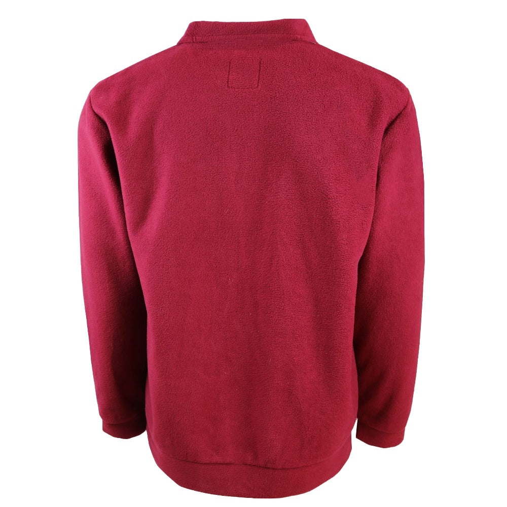 Maroon Fleece Pullover w/ Pattern Pocket