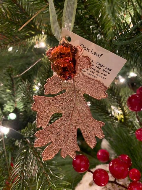 Rose Gold Oak Leaf w/ Acorn