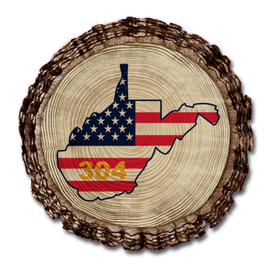 304 WV With Flag Magnet